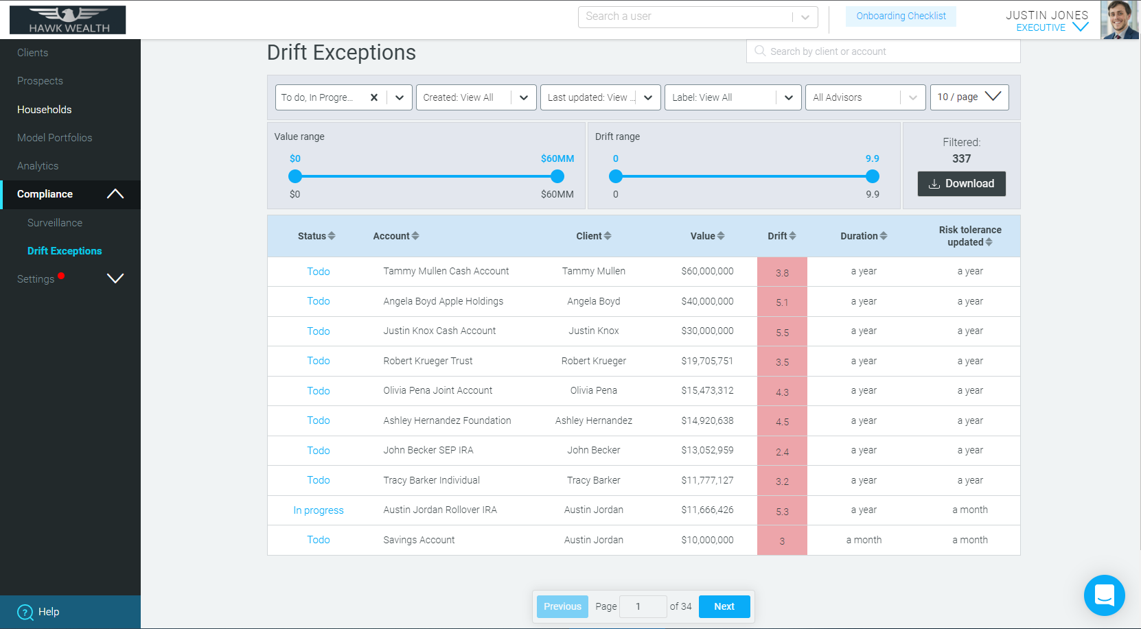 Drift Exceptions Image for Training Email